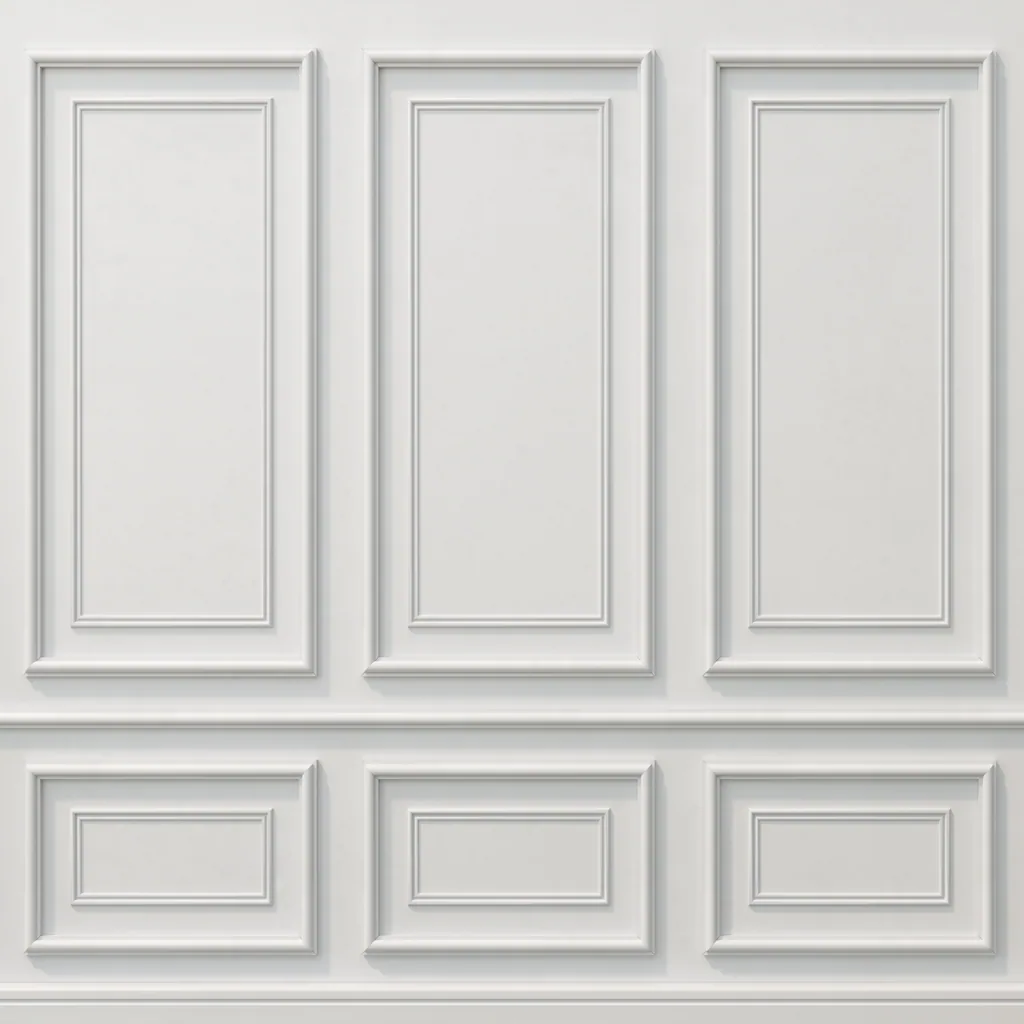 Moldura blanca nueva