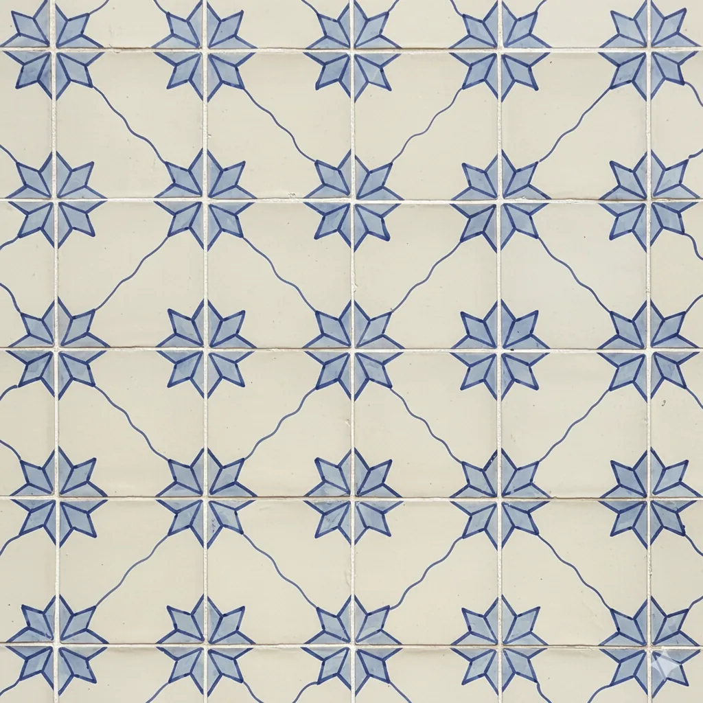 Azulejo con azul